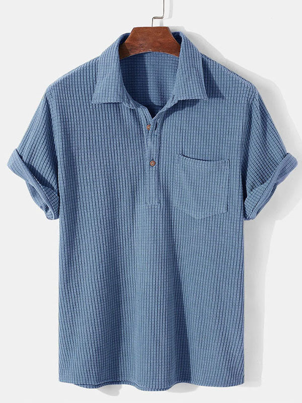 Short Sleeve Cord Shirt for Men | Ideal for Summer Wear